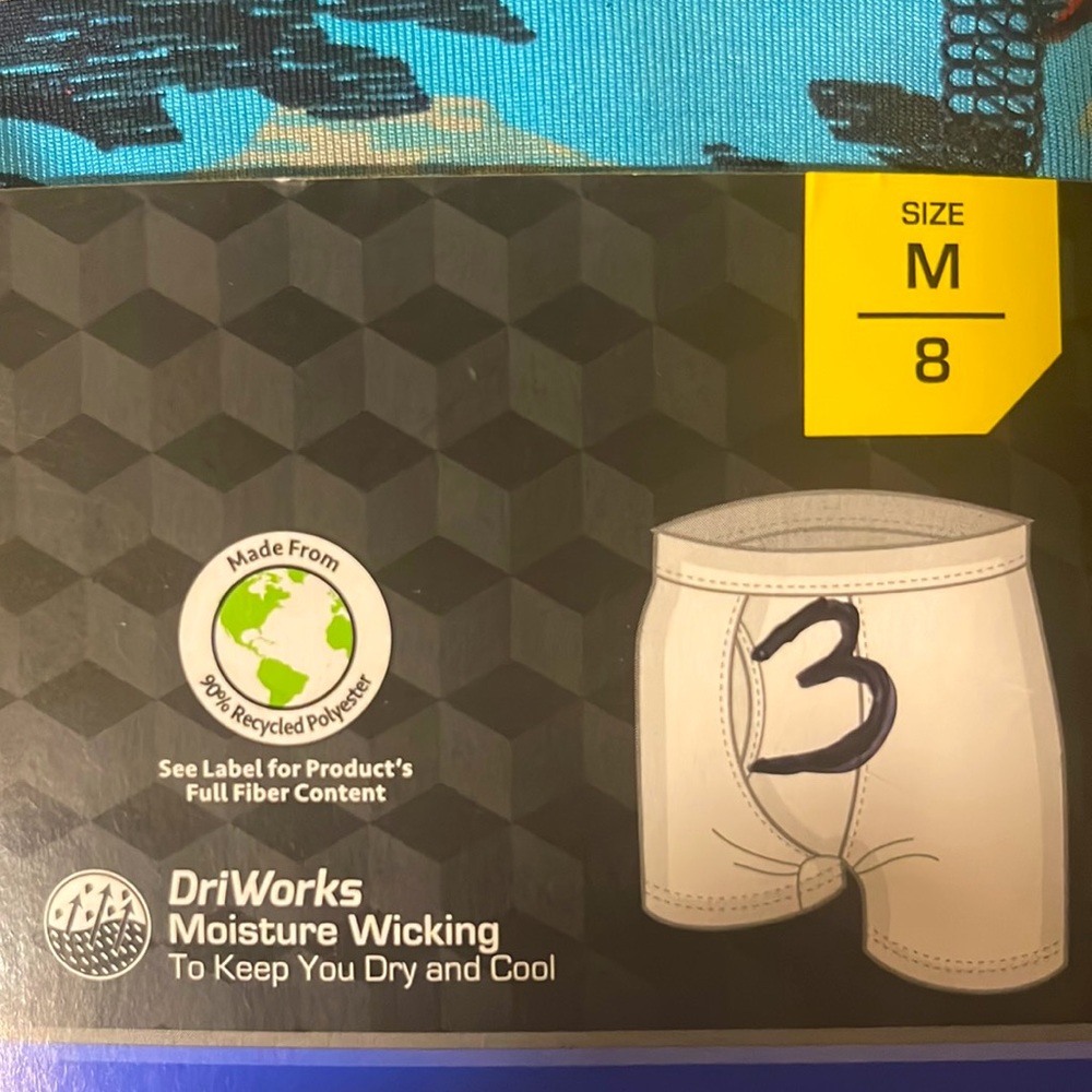 3 Pack Athletic Works Boys DriWorks Moisture Wicking Performance Boxer Briefs. - Picture 4 of 5